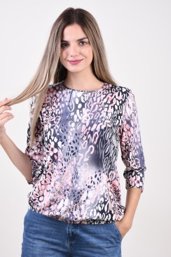 Bluza Dama Sunday 6494 Blue/Light Rose/Navy